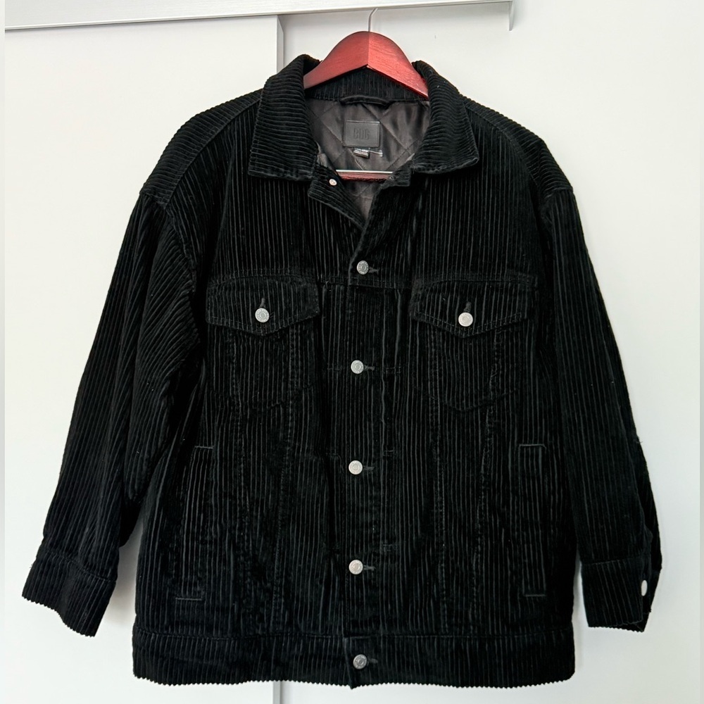 🔥BDG Women’s Oversized Black Corduroy Jacket Sz XS NWOT🔥